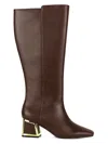 Ninety Union Bridge Block Heel Knee High Boot In Brown