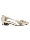 Ninety Union Women's Dove Block Heel Flats In Silver