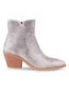 Ninety Union Women's Embellished Booties In Silver