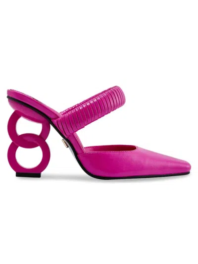 Ninety Union Women's Luna Sculptural Heel Pumps In Fuchsia