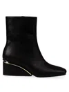 Ninety Union Women's Mona Wedge Heel Ankle Boots In Black