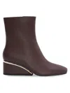 Ninety Union Women's Mona Wedge Heel Ankle Boots In Brown