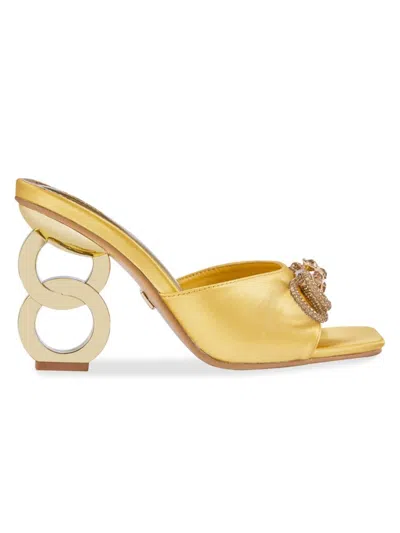 Ninety Union Women's Regal Embellished Bow Sandals In Gold