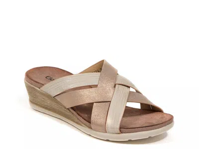 Ninety Union Zara Wedge Sandal In Brown