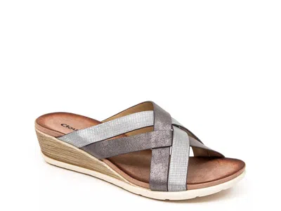 Ninety Union Zara Wedge Sandal In Brown
