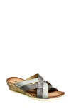 Ninety Union Zara Wedge Sandal In Pewter