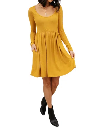 Ninexis Brightest Star Dress In Mustard In Yellow