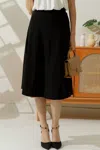 Ninexis Flare A Line Skirt In Black In Black