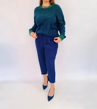 Ninexis Kira Sweater In Blue/green In Multi