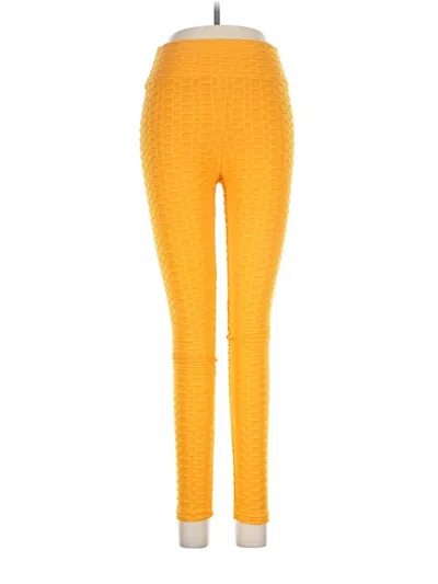 Pre-owned Ninexis Leggings In Yellow