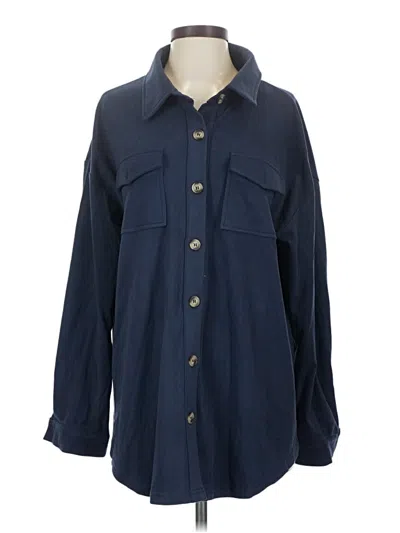 Ninexis Long Sleeve Blouse In Blue