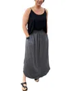 Ninexis Maxi Skirt In Charcoal In Pink
