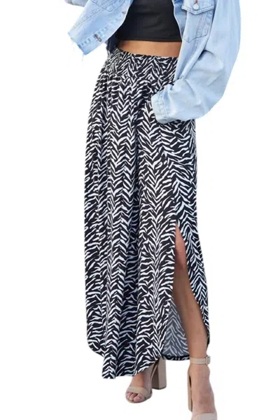 Ninexis Ready For Anything Maxi Skirt In Zebra In Multi