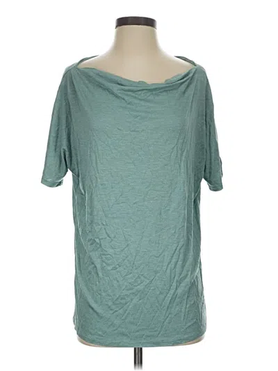 Pre-owned Ninexis Short Sleeve Top Teal Boatneck Tops