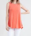 Ninexis Sleeveless Tunic Top In Coral In Pink