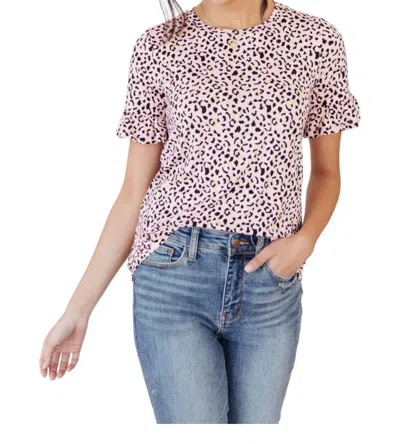 Ninexis Spotted Shirt In Pink In Beige
