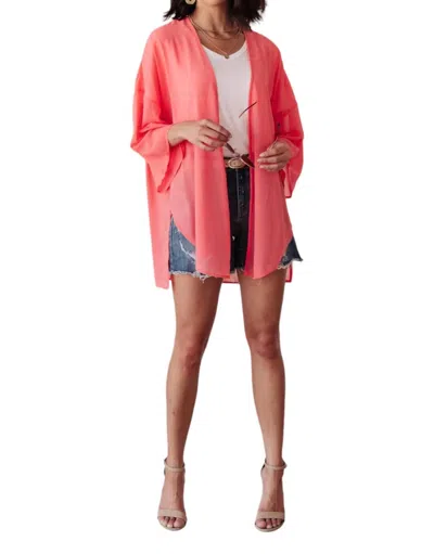 Ninexis Strawberry Breeze Kimono In Pink
