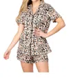 Ninexis Sweet Dreams Pajama Set In Leopard In Multi