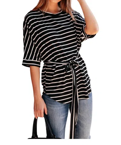 Ninexis Tie It On Top Shirt In Black
