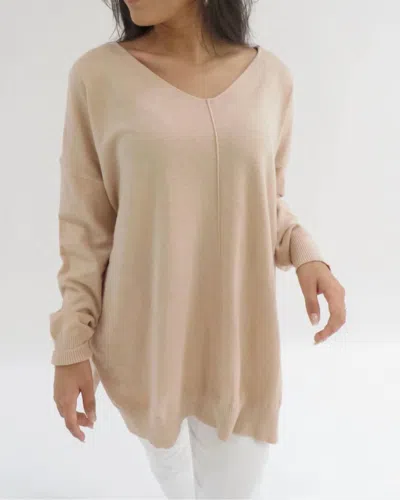 Ninexis Ultrasoft Tunic Sweater In Taupe In Gray