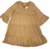 Ninexis Women's Tiered Mini Dress In Camel In Brown