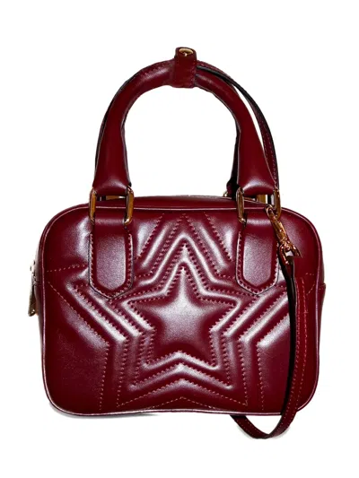 Nini Mini Quilted-star Shoulder Bag In Red