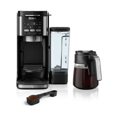 Ninja 12 Cups Black/silver Cold Brew/hot Coffee Maker In Silver;black