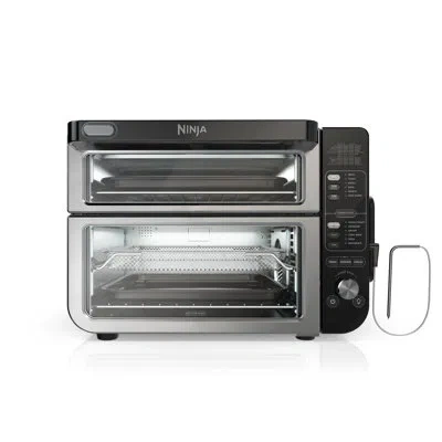 Ninja 2-in-1 Stainless Steel Smart Double Oven With Flexdoor, Flavorseal, Smart Finish, Rapid Top Convecti