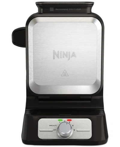 Ninja Bw1001 Belgian Waffle Maker Pro Neverstick In Black,stainless Steel