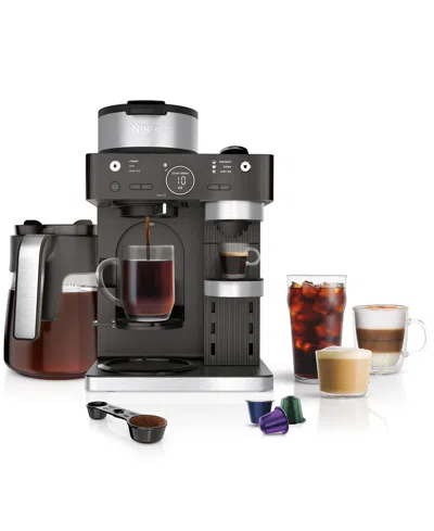 NINJA CFN601 ESPRESSO & COFFEE BARISTA SYSTEM, SINGLE-SERVE COFFEE & NESPRESSO CAPSULE COMPATIBLE