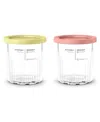 Ninja Creami Deluxe Pint Containers With Lids, Set Of 2 In Assorted Colors