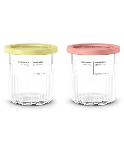 Ninja Creami Deluxe Pint Containers With Lids, Set Of 2 In Assorted Colors