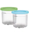 Ninja Creami Pint Containers With Colored Lids, Set Of 2 In Assorted Colors