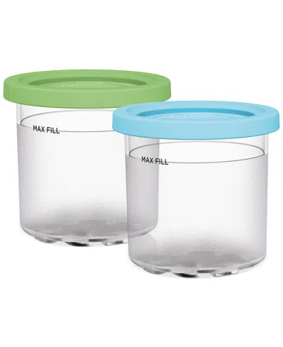 Ninja Creami Pint Containers With Colored Lids, Set Of 2 In Assorted Colors