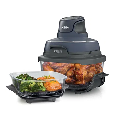 Ninja Crispi Cook N Store Portable Glass Cooking System In Blue