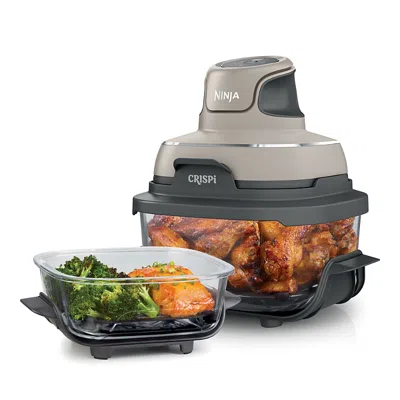 Ninja Crispi Cook N Store Portable Glass Cooking System In Gray
