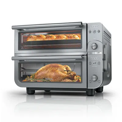 Ninja Double Oven Pro Cook Countertop Oven And Air Fryer, Silver
