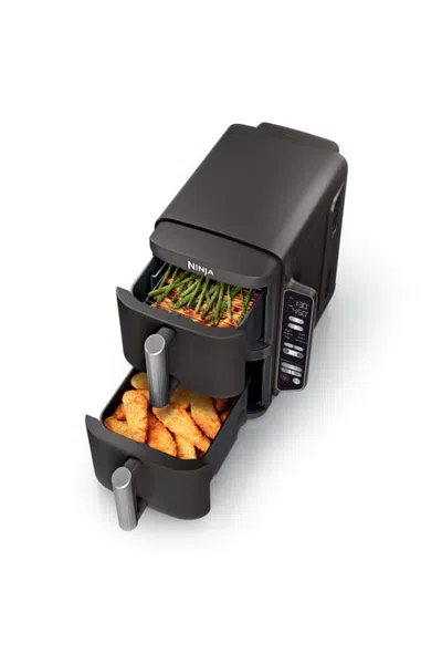 Ninja Doublestack 8-qt. 6-in-1 2-basket Air Fryer In Black