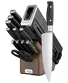 Ninja Foodi Neverdull Premium 13-piece Knife & Block Set In Walnut And Black