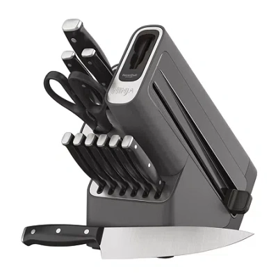 Ninja Foodi Neverdull Triple Rivet 12-pc. Knife Block Set In Gray