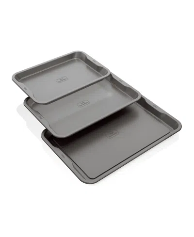 Ninja Foodi Neverstick Premium 3-piece Baking Sheet Set In Gray