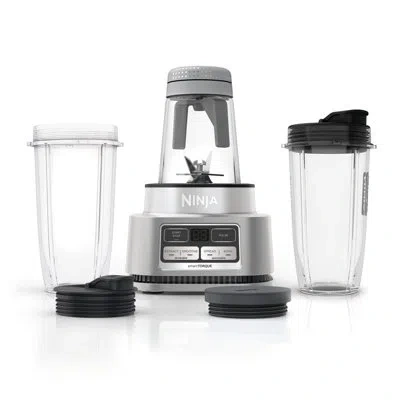 Ninja ® Foodi® Smoothie Maker & Nutrient Extractor* 1200 Wp, 6 Functions, (2) 14-oz.to-go Cups & Lids, Sil In Black;silver;clear