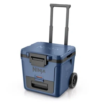 Ninja Frostvault 30qt Wheeled Cooler With Dry Zone, Integrated Fridge-temp Dry Storage Drawer, Premium Hea In Blue