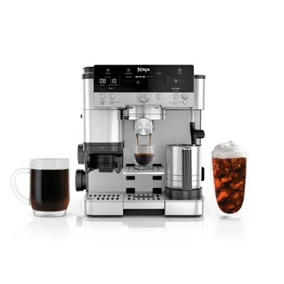 Ninja Luxe Café Premier Series 3-in-1 Espresso, Coffee And Cold Brew Machine- Es601 In Stainless Steel,black