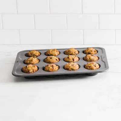 Ninja Neverstick Essential 12 Cup Muffin Pan In Gray