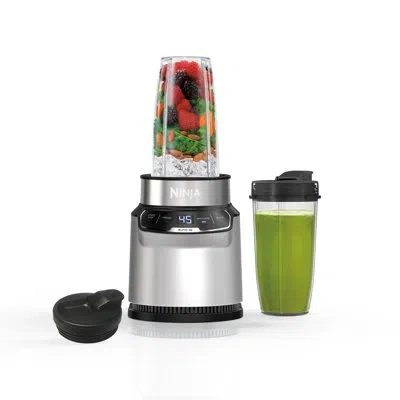Ninja Nutri-blender Pro With Auto-iq And 2 Single-serve Cups (24 Oz.) In Cloud Silver
