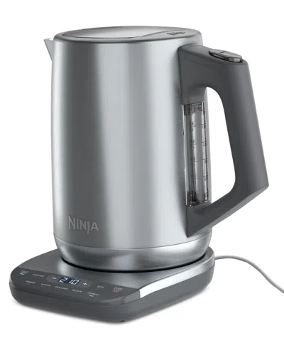 Ninja Precision Temperature 7-cup Electric Kettle, Kt200 In Stainless Steel,cool Gray