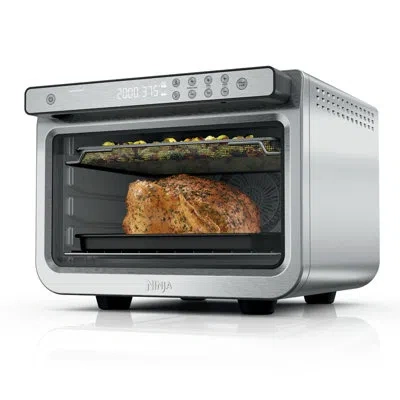 Ninja Prestige Smart Xl Air Fryer & Countertop Oven, Stainless Steel, Dt501 In Silver,black