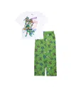Ninja Turtles Little And Big Boys Short Sleeve Tee And Open Leg Pant, 2-piece Pajama Set In Assorted