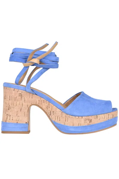 Ninni Maxi Platform Sandals In Blue